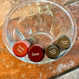 LipSense Honey Rose, Cocoa, Shimmer Smoked Topaz, Smoked Topaz Lipsticks